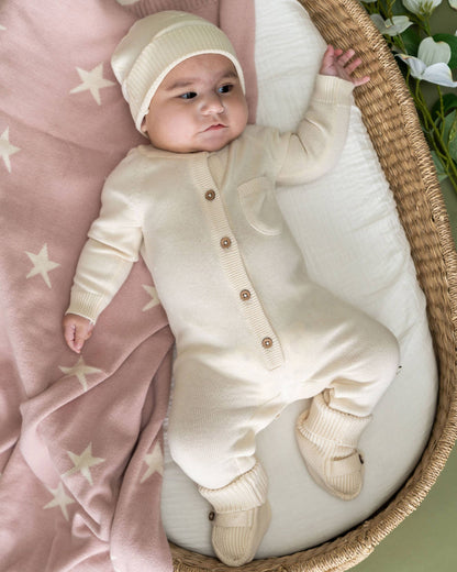 Milan Knit Baby Pocket Jumpsuit (Organic Cotton)