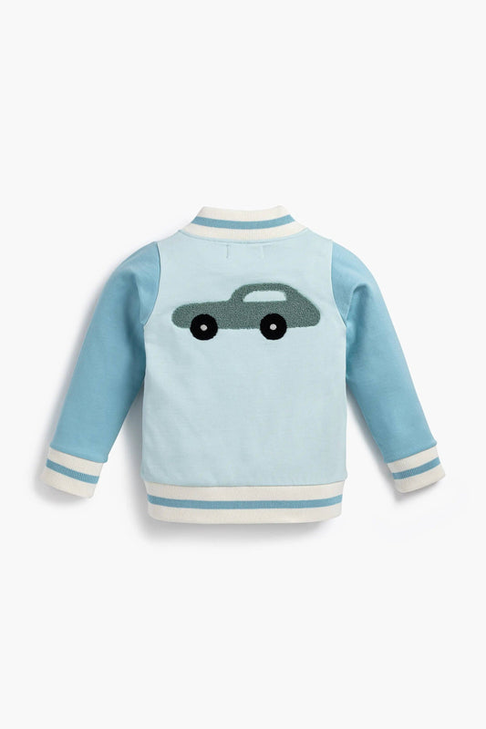 Zip Bomber Jacket_Blue Classic Cars