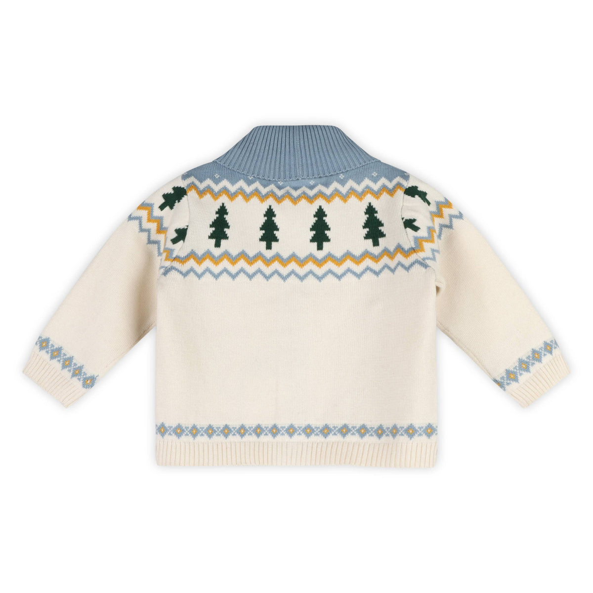 Ski Shawl Collar Baby Knit Cardigan (Organic Cotton)