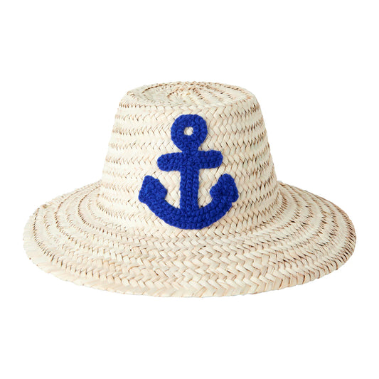 Rachel Riley Anchor Straw Hat
