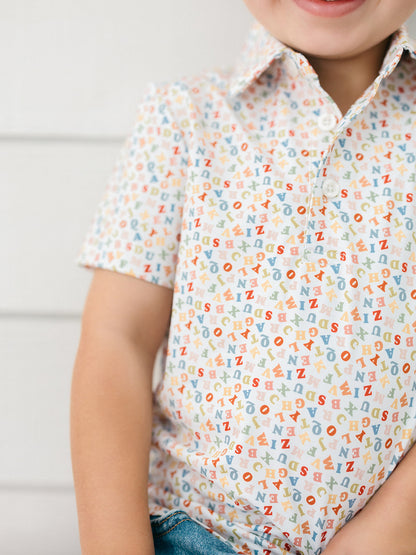 Poppy Kids Alphabet Boys' Polo