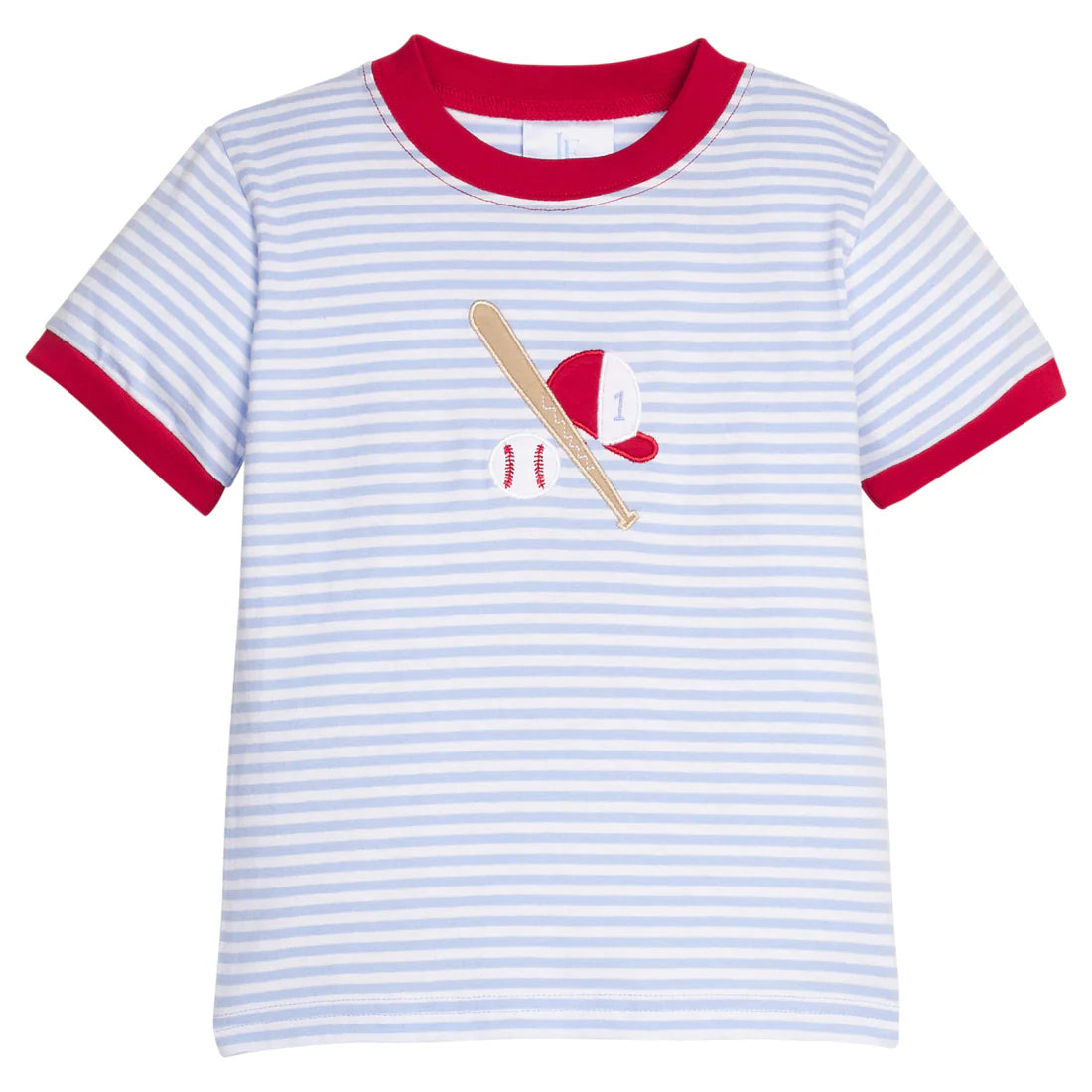 Little English Applique T-Shirt -Baseball