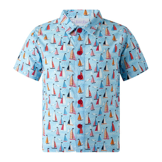 Rachel Riley Sailboat Shirt