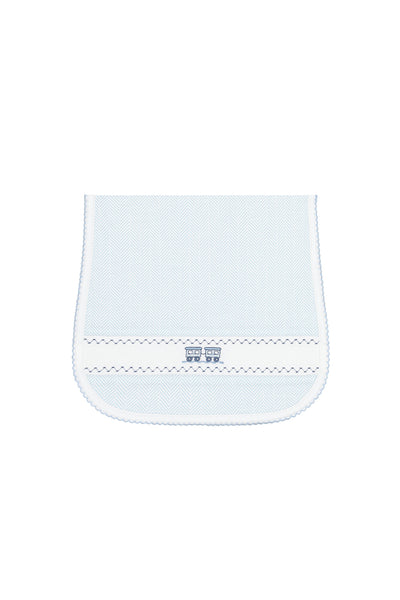 Nellapima Herringbone Embroidered Burp Cloth