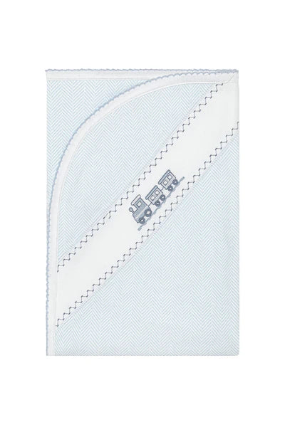 Nellapima Herringbone Embroidered Receiving Blanket