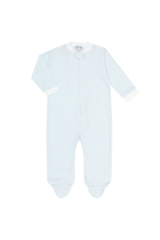 Nellapima Herringbone Zipper Footie