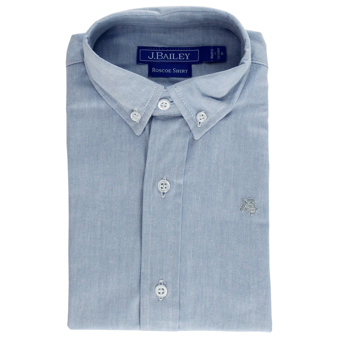 Bailey Boys Oxford Shirt- Blue Roscoe