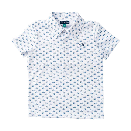 Prodoh Boys' Short Sleeve Pro Performance Polo - Golf Cart Print