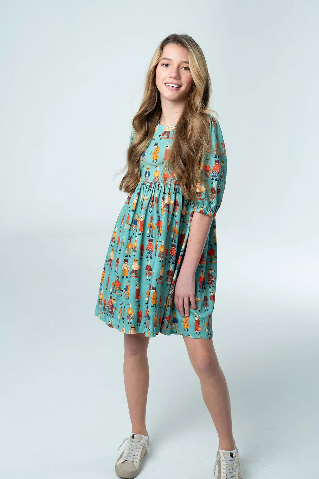 Britton Court Autumn Knit Dress- Critter Camp