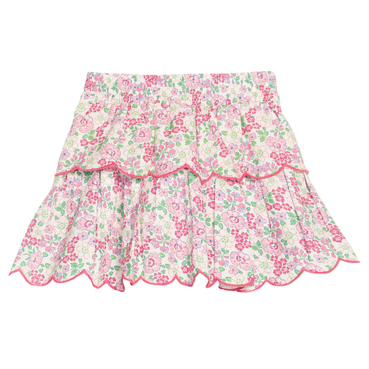 Bisby Two Tiered Skort Pink Bloomsbury Blossoms