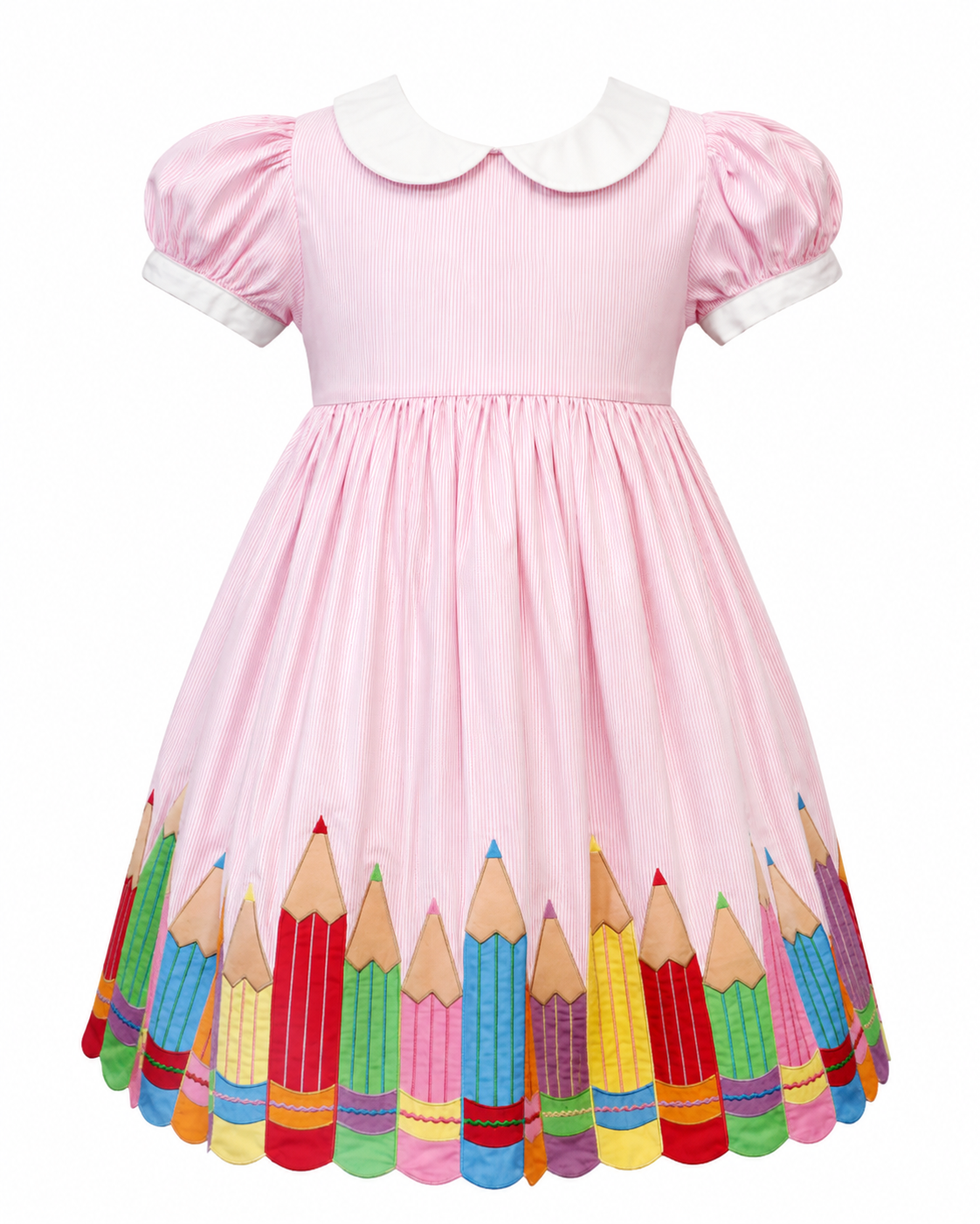 Pink Stripe Pencil Dress