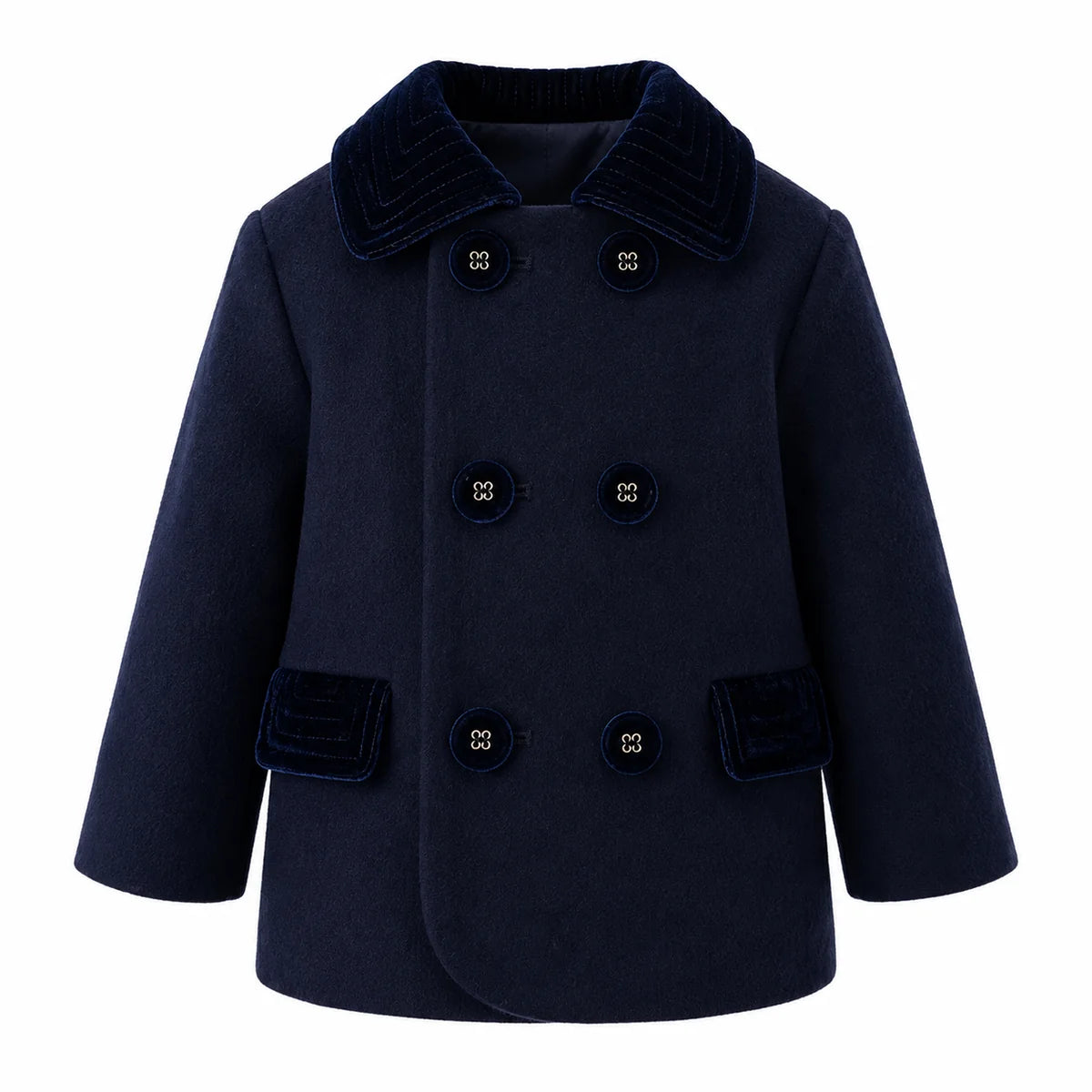 Rachel Riley Navy Double Breasted Coat