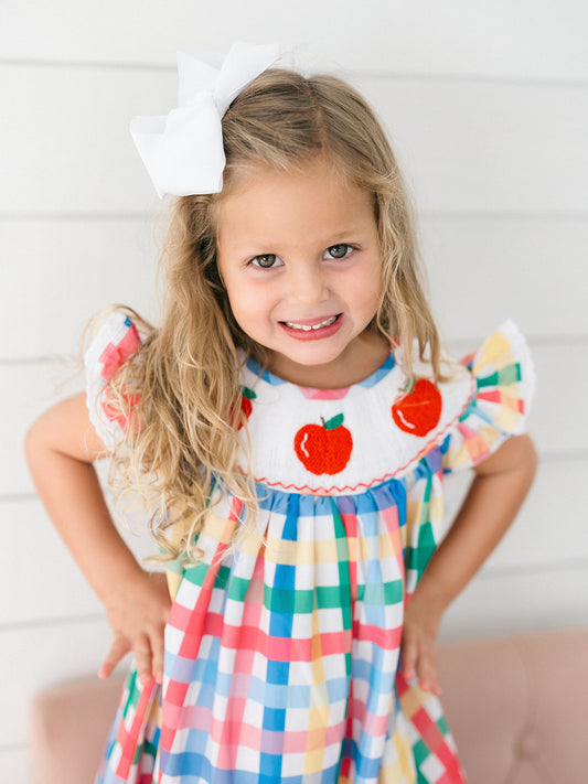 Poppy Kids Color Pop Apple Dress