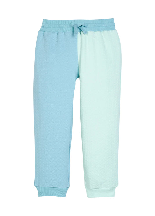 Bisby Color Clock Jogger- Blue & Mint