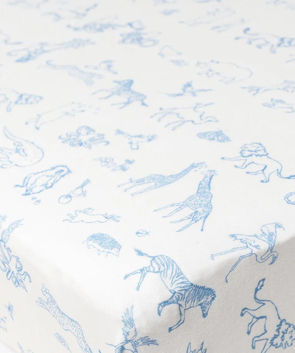 Oso & Me Marley zip pajama limited edition blue animal parade