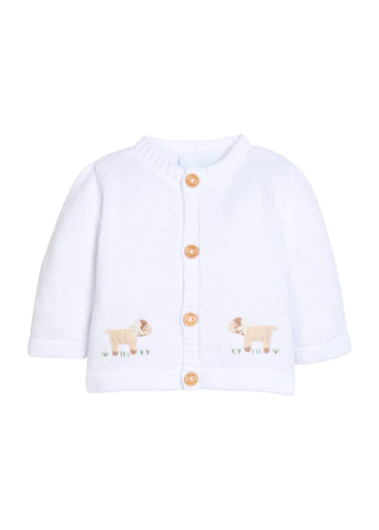 Little English Crochet Cardigan- Sheep