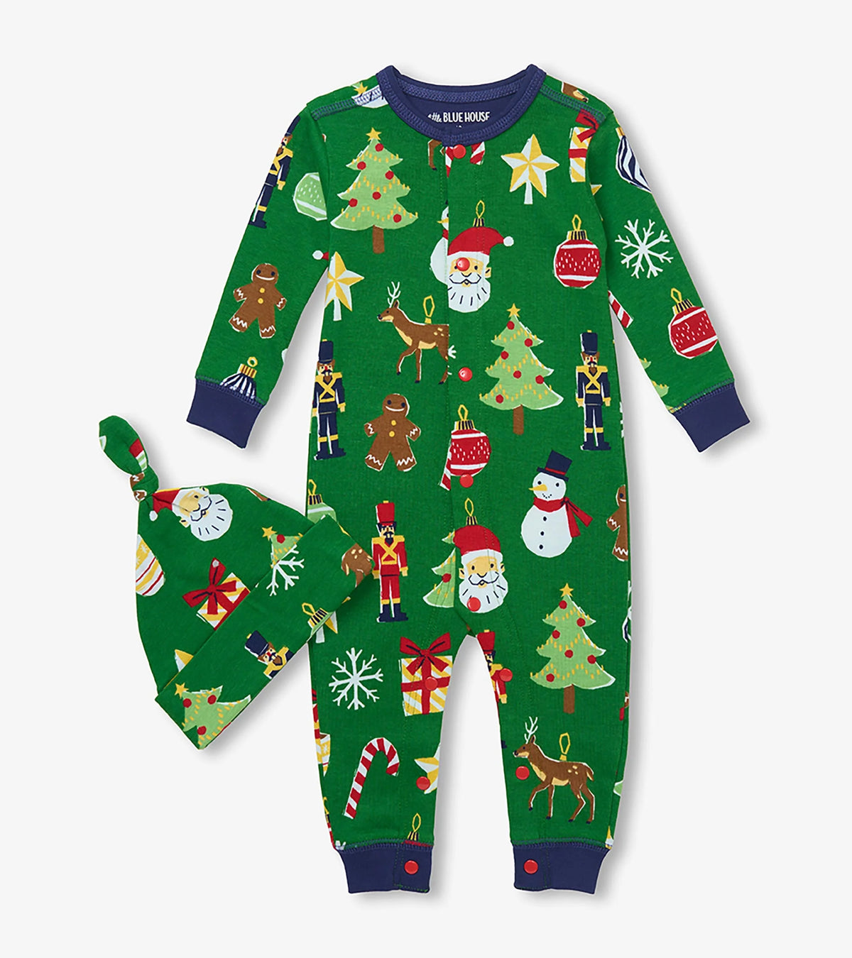 Hatley Baby Papercut Christmas Sleeper & Hat