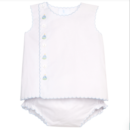 Little English Davis Day Set - Sailboats