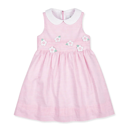 Florence Eiseman Linen-Look Dress With Flowers