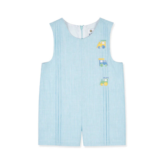 Florence Eiseman Linen-Look Shortall With Trains
