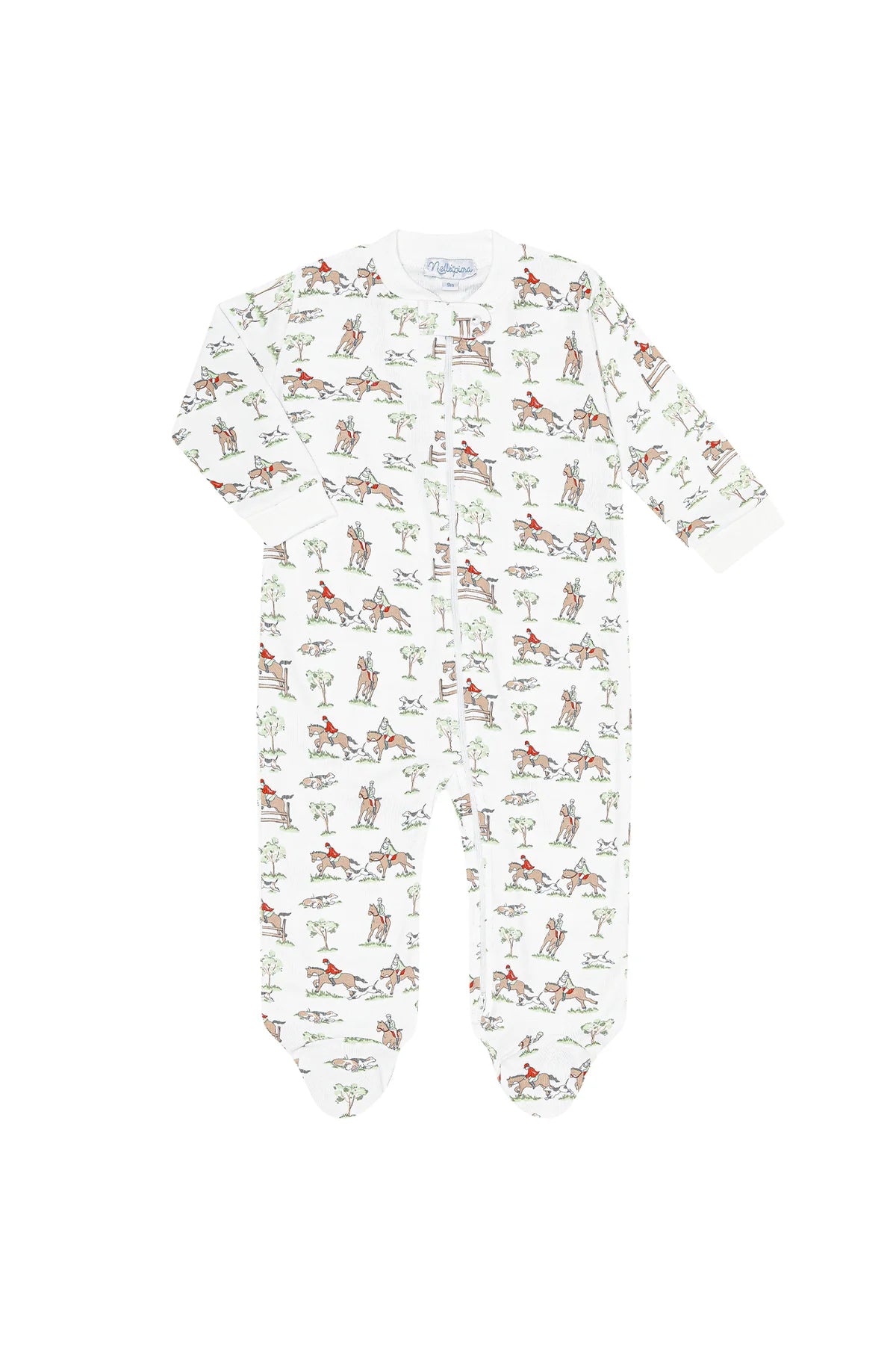 Nellapima Equestrian Chase Zipper Footie