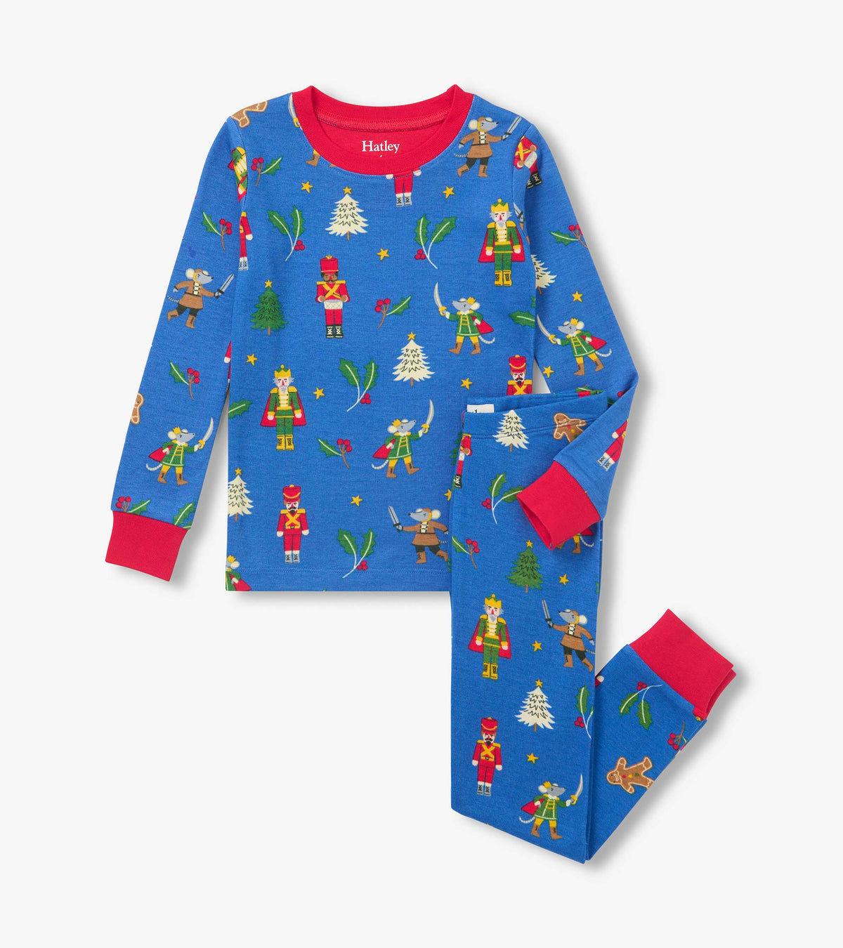 Hatley Boys Blue Nutcracker Cotton Pajama Set