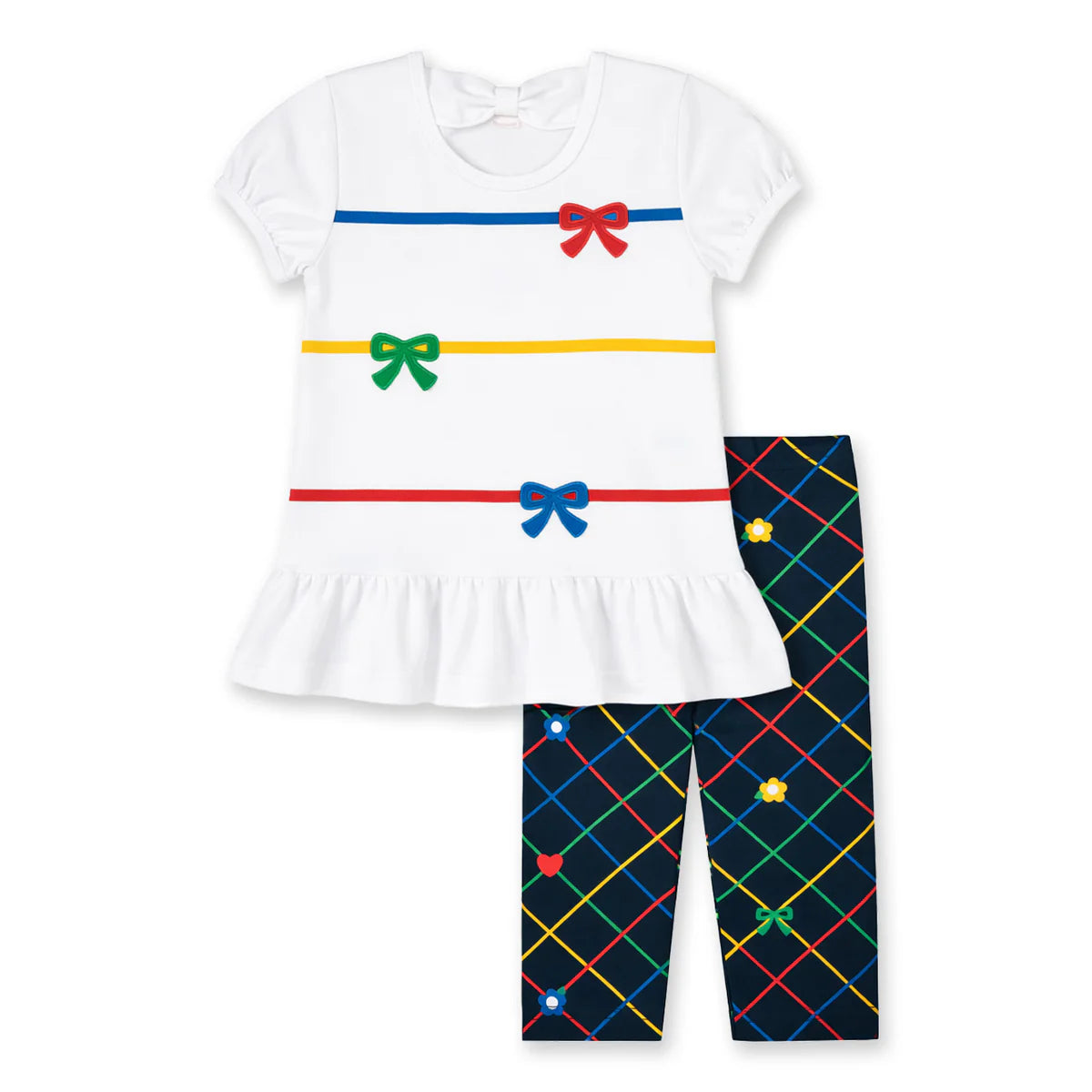 Florence Eiseman Knit Tunic and Printed Capri Leggings