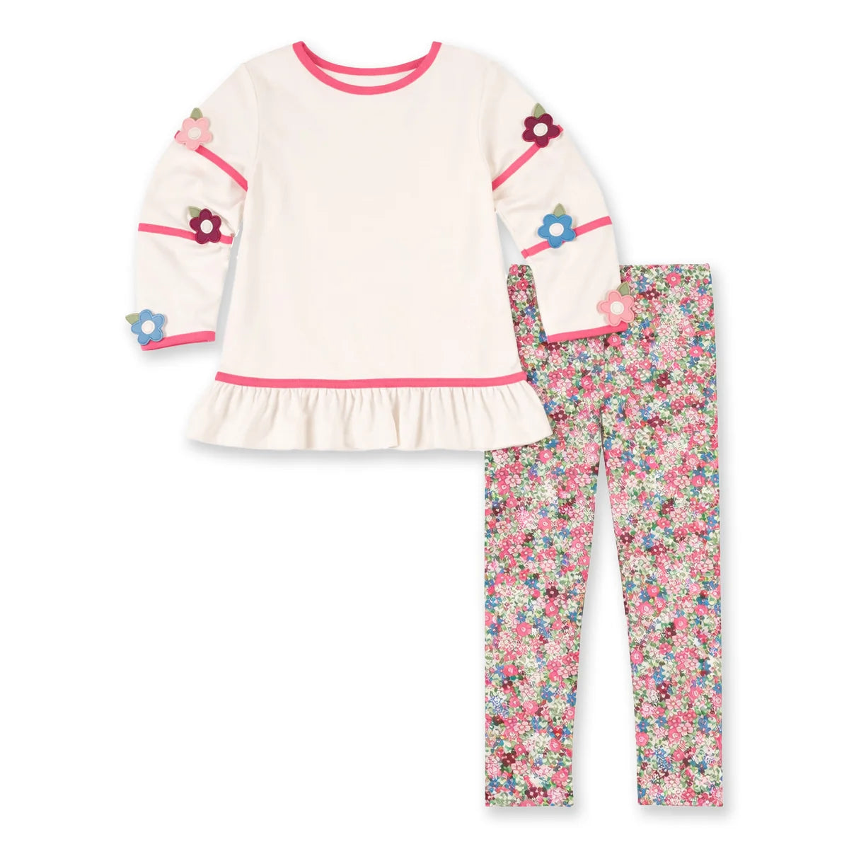 Florence Eiseman Knit Tunic Set with Flowers