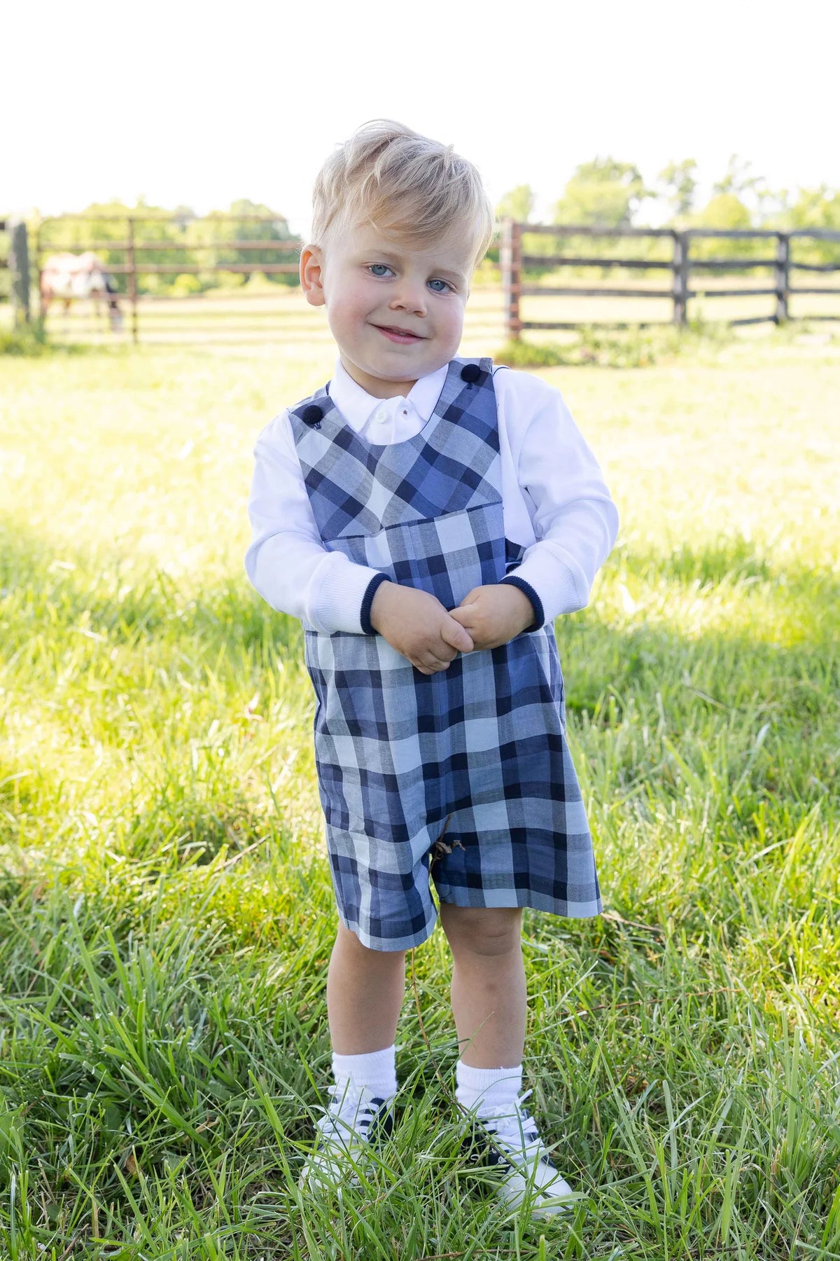 Florence Eiseman Plaid Shortall with Polo