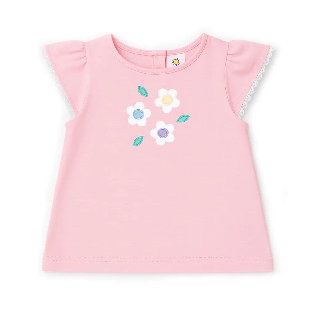 Florence Eiseman Knit Top With Flowers