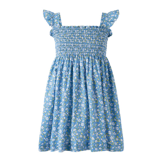 Rachel Riley Ditsy Daisy Ruched Dress