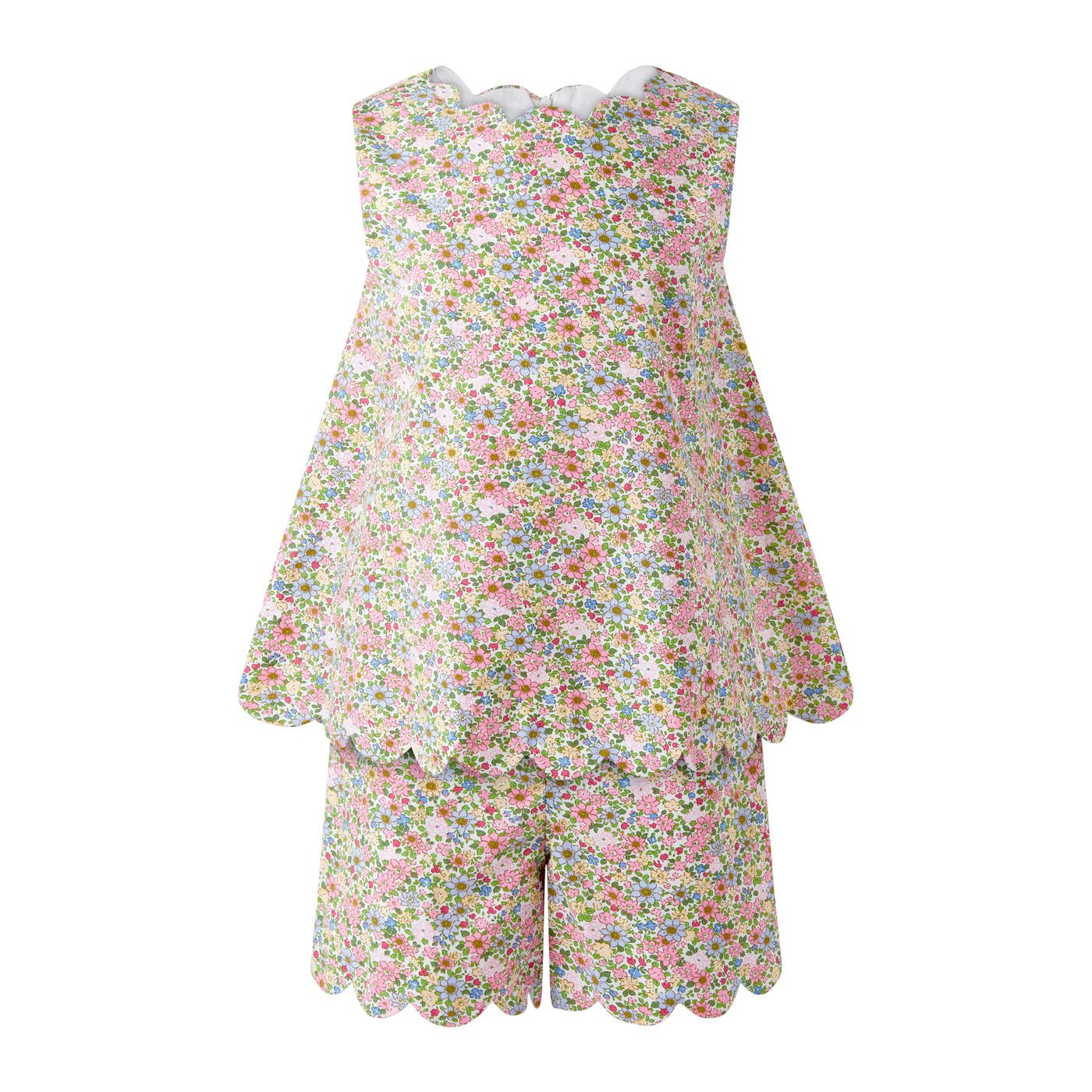 Rachel Riley Floral Scalloped Set