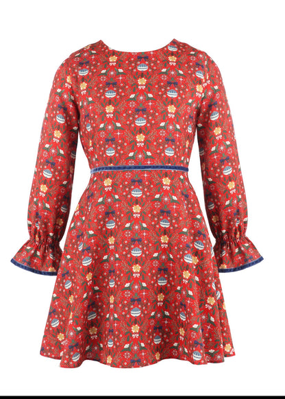 Gabby The Clara Dress, Red