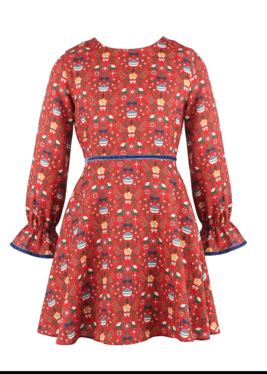 Gabby The Clara Dress, Red