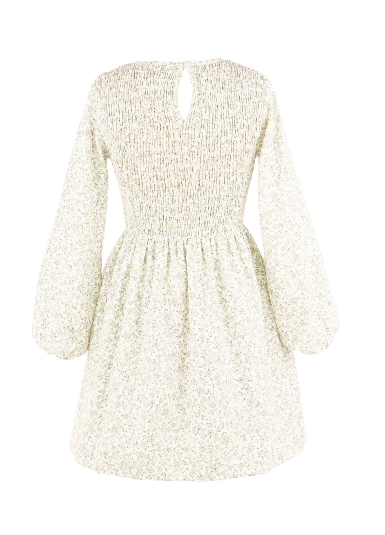 Gabby. The Sophie Shirred Dress, Green