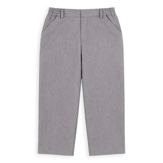 Florene Eiseman Twill Fake Fly Grey Pants