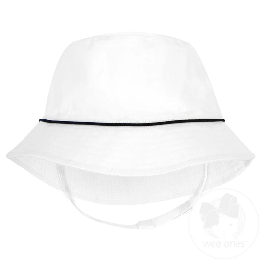 Wee Ones Reversible Boys Bucket Hat with Straps