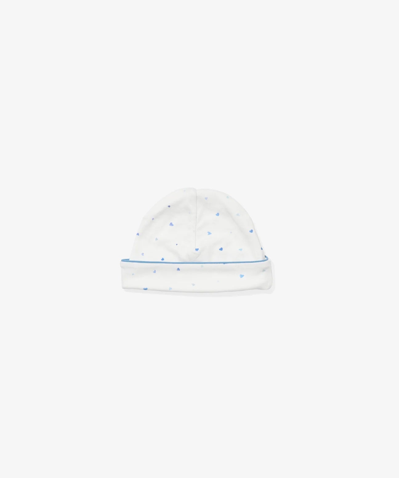 Oso & Me Hazy Hat organic cotton baby hat blue hearts