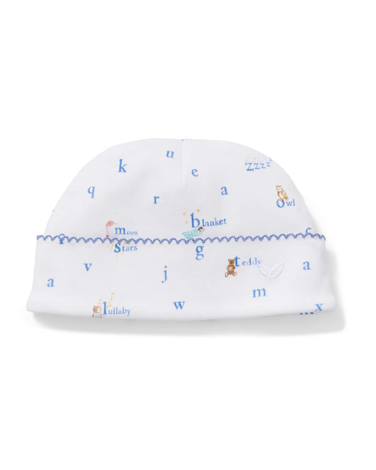 Petite Plume Letters and Lullabies Pima Baby Hat