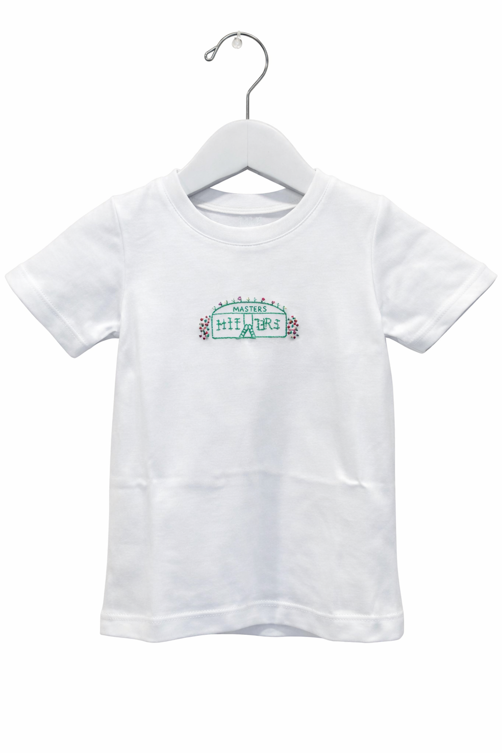 Percy & Tyne Embroidered Sleeve Tee-Bermuda Stripe with Golf