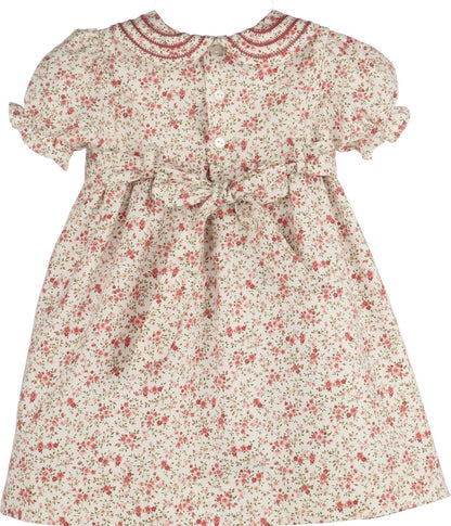 Luli & Me Fallen Leaves Wreath Dress, Pink