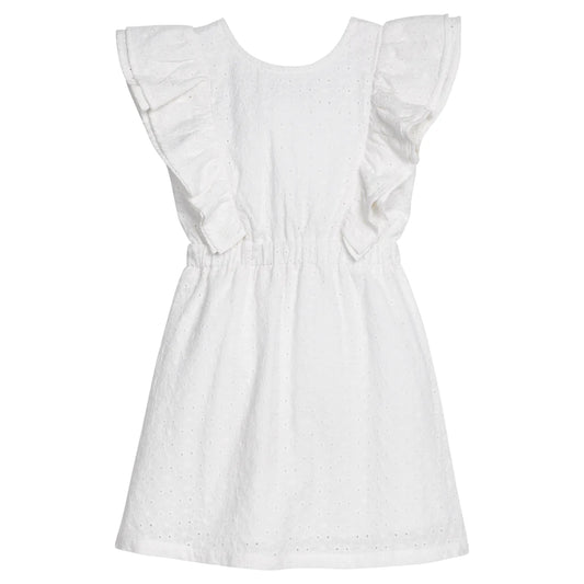 Bisby Sadie Dress- White Embroidery