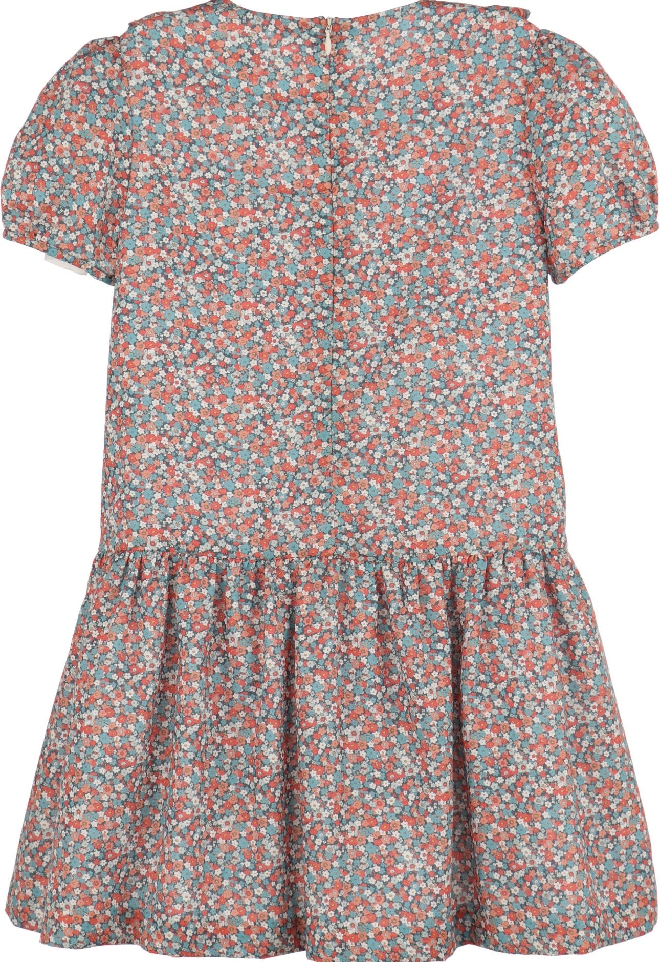 Luli & Me Floral Vintage A-Line, Blue