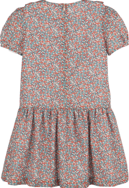 Luli & Me Floral Vintage A-Line, Blue