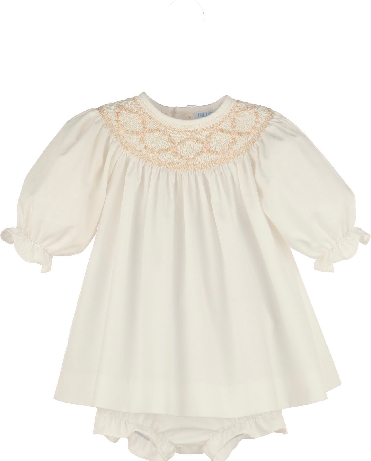 Luli & Me Classic Smocked Bishop Set, Ivory