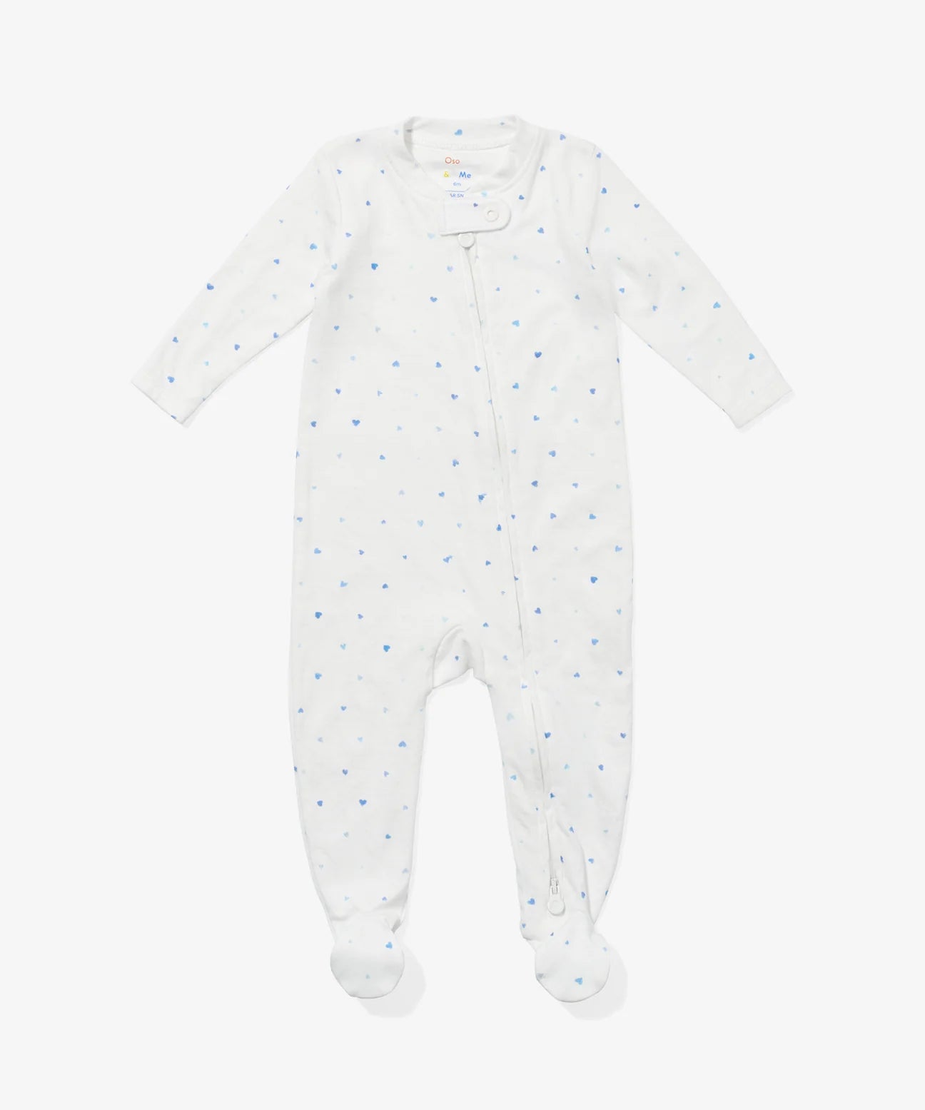 Oso & Me Marley zip pajama limited edition blue hearts