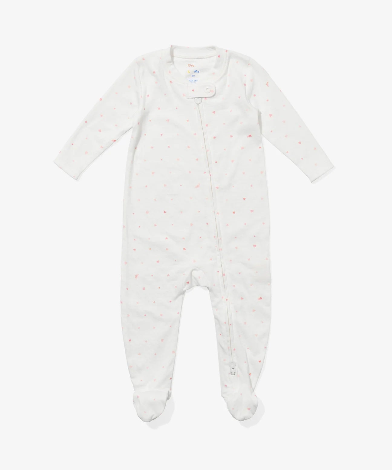 Oso & Me Marley zip pajama limited edition rose hearts