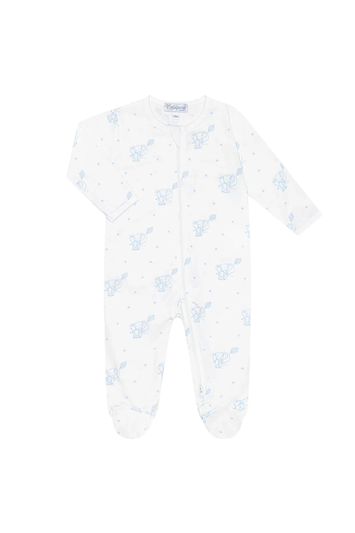Nellapima Elephant Zipper Footie