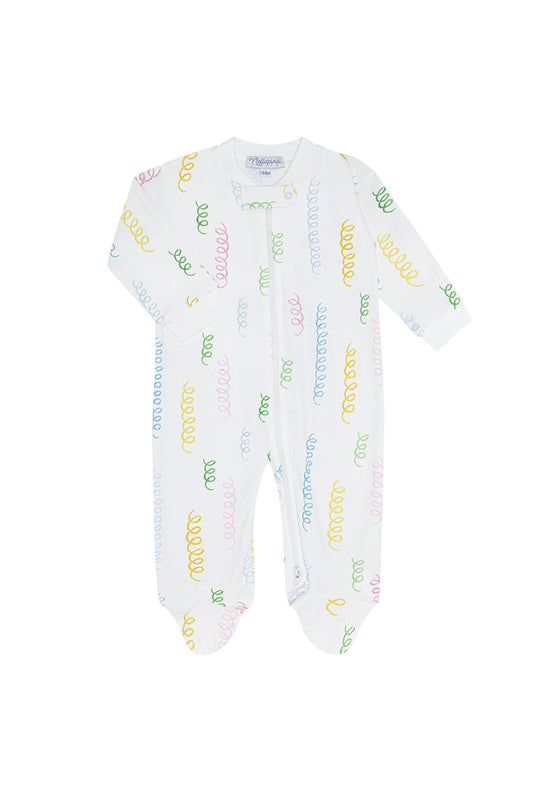Nellapima Spirals Print Zipper Footie