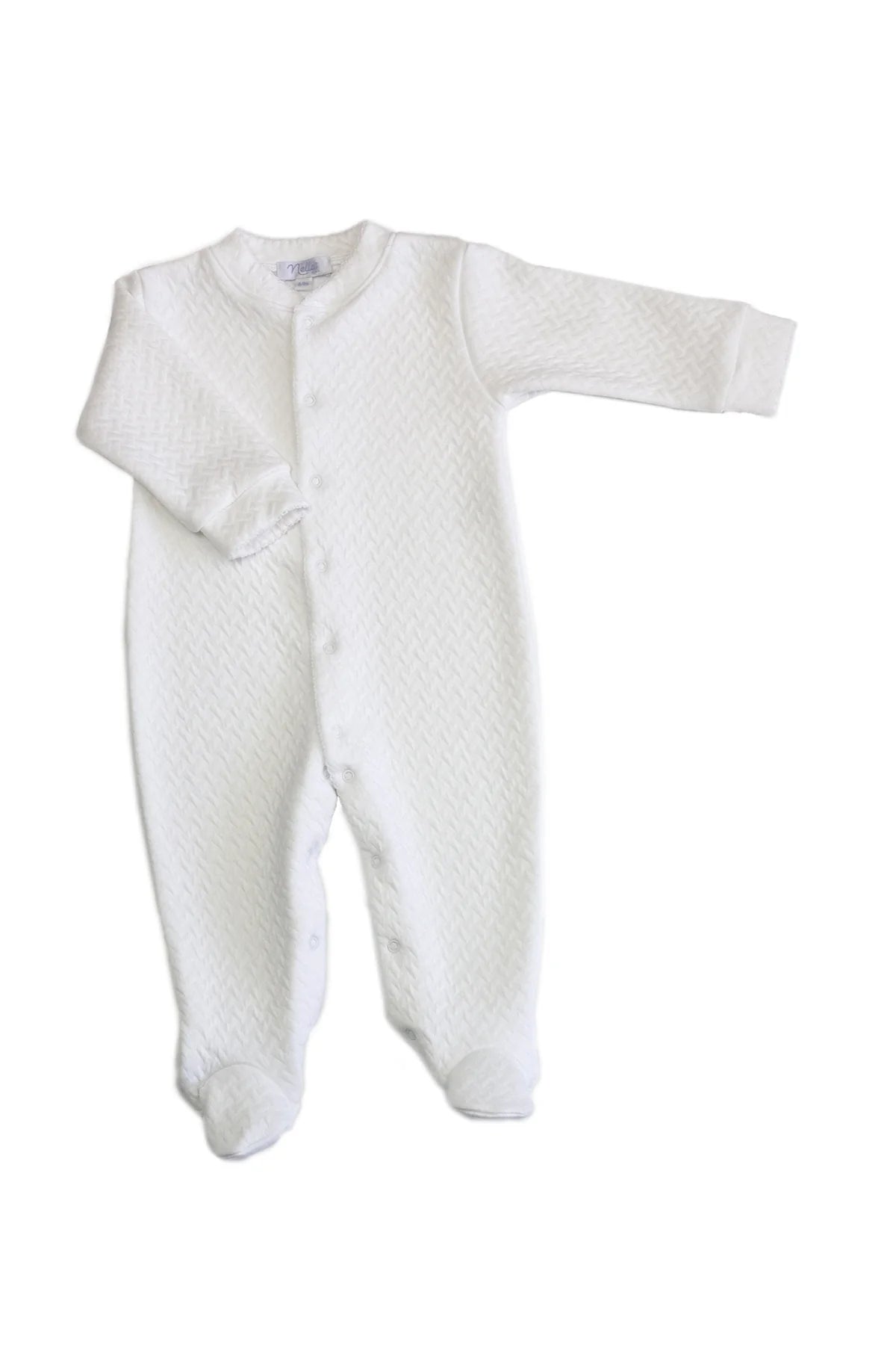 Nellapima Basket Weave Baby Footie